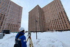 Специалисты ГБУ «ЦЭИИС» провели контрольные измерения строящегося объекта бизнес-парка с гостиницей в НАО Москвы